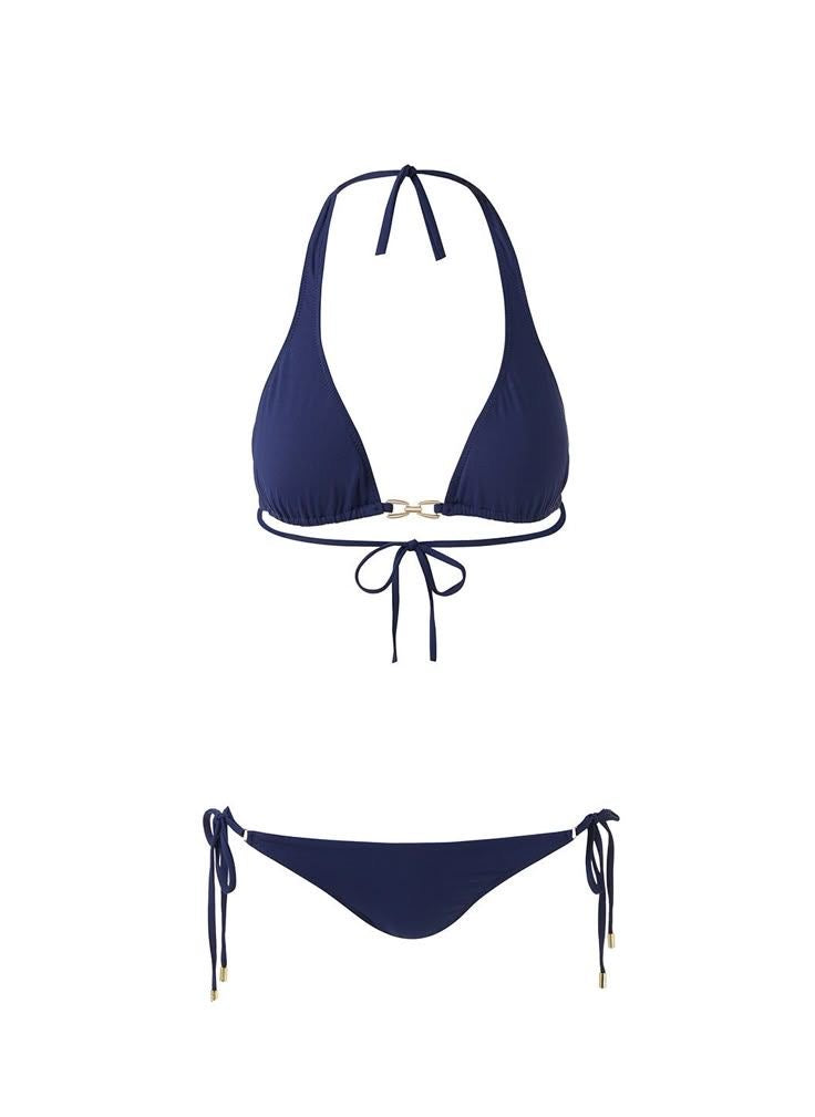 Nouveau Bikini : Bleu Marine Élégant